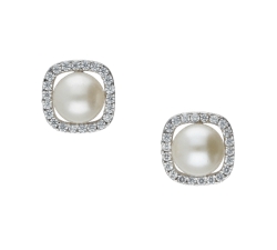 White Gold Women&#39;s Earrings GL101306