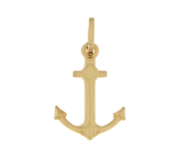 Unisex Pendant Anchor Yellow Gold GL101313