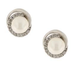 White Gold Women&#39;s Earrings GL101326