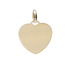 Yellow gold heart pendant 803321727186