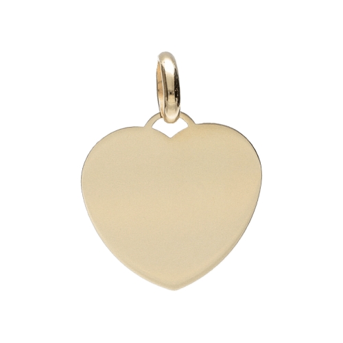 Yellow gold heart pendant 803321727186