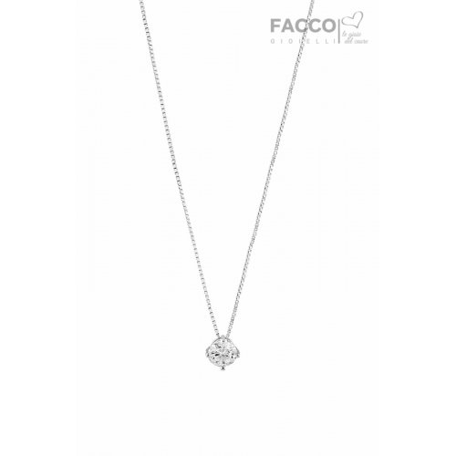 Facco Gioielli Light Point Halskette aus Weißgold 699102