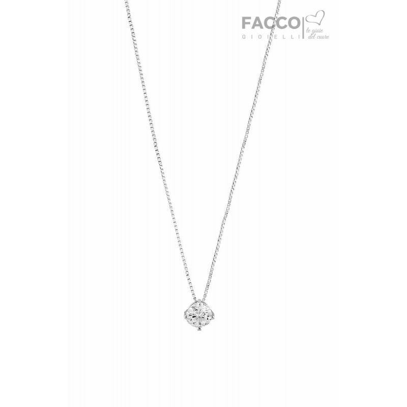 Facco Gioielli Light Point Halskette aus Weißgold 699102