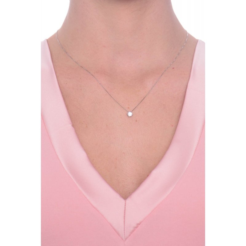 Facco Gioielli light point necklace in White Gold 699102