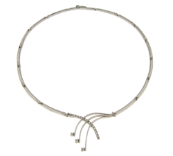 Damenhalskette aus Weißgold GL101336