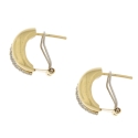White Yellow Gold Women&#39;s Earrings GL101341