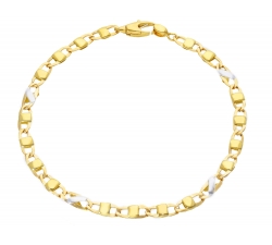 Bracciale Uomo in Oro Giallo e Bianco MFN403GB20