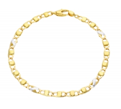Men&#39;s Bracelet in Yellow and White Gold MFN403GB20