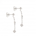 Women's Long Earrings in White Gold 803321713091