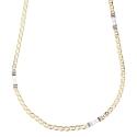 Men&#39;s Necklace in White Yellow Gold GL101345