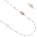 Collana Unisex Rosario Oro Bianco GL101349