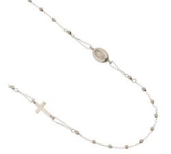 Collana Unisex Rosario Oro Bianco GL101349