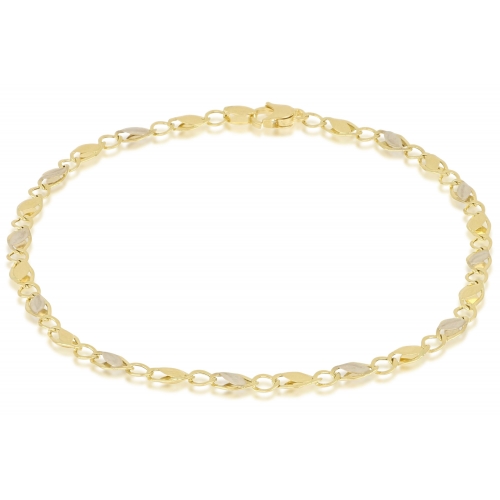 Bracciale Uomo in Oro Giallo e Bianco 803321718171