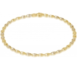 Bracciale Uomo in Oro Giallo e Bianco 803321718173