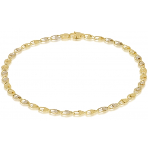 Bracciale Uomo in Oro Giallo e Bianco 803321718173