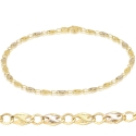 White Yellow Gold Men&#39;s Bracelet GL101350