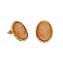 Cameo Woman Earrings in Yellow Gold 803321707306