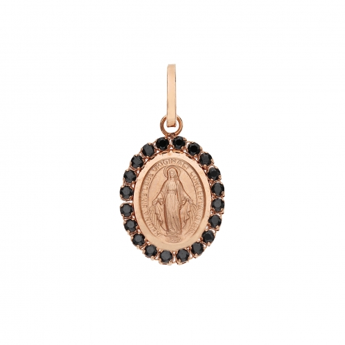 Ciondolo Madonna Miracolosa Oro Rosa GL101354