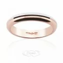 Wedding Ring Diana White and Rose Gold bicolor FDB4N6RB