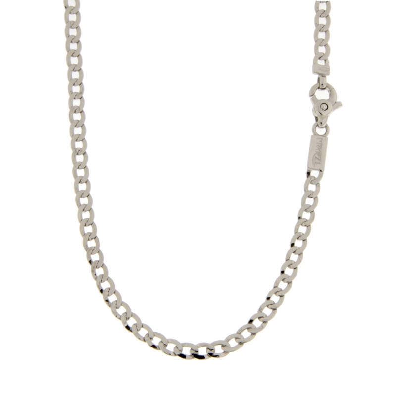 Collana Box Classica Oro Bianco 14K – Larghezza 0.6 Mm – Sottile E Lucida, Perfetta Per Ciondoli