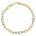 White Yellow Gold Women&#39;s Bracelet GL101362