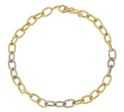 Bracciale Donna Oro Giallo Bianco GL101362