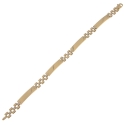 White Yellow Gold Men&#39;s Bracelet GL101366