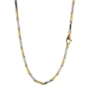 Yellow and White Gold Men's Necklace 803321717667