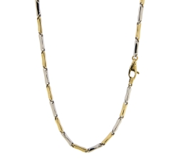 Yellow and White Gold Men's Necklace 803321717667