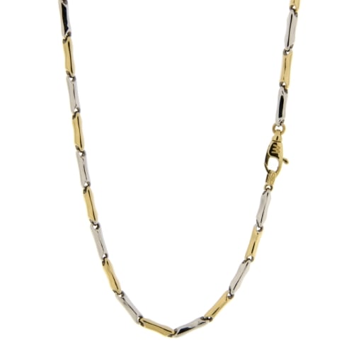 Herren-Halskette aus Gelb- und Weißgold 803321717667