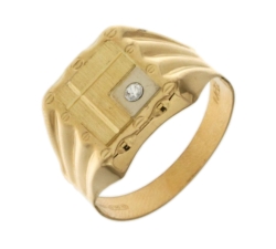 Yellow Gold Men&#39;s Ring 803321715405