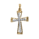 Woman&#39;s Cross in Yellow Gold GL100030