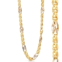 Yellow and White Gold Men's Necklace 803321732381