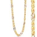 Men&#39;s Necklace in Yellow and White Gold GL-G21746301