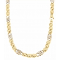 Men&#39;s Necklace in Yellow and White Gold GL-G21746301