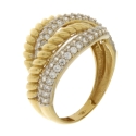 White Yellow Gold Women&#39;s Ring GL101367