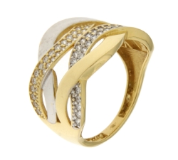 Anello Donna Oro Giallo Bianco GL101368