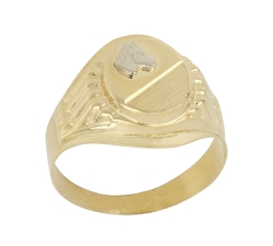 Men&#39;s Ring in White Yellow Gold GL101372