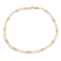 Men&#39;s Bracelet in Yellow and White Gold GL100031