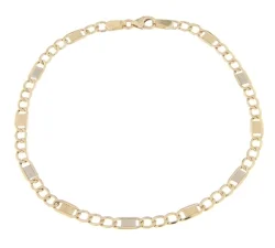 Bracciale Uomo in Oro Giallo e Bianco GL100031