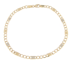 Men&#39;s Bracelet in Yellow and White Gold GL100031