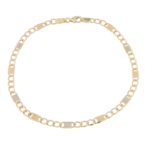 Men&#39;s Bracelet in Yellow and White Gold GL100031