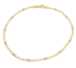 Men&#39;s Bracelet in Yellow and White Gold GL100055