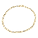 Men&#39;s Bracelet in Yellow and White Gold GL100059