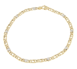 Bracciale Uomo in Oro Giallo e Bianco GL100059