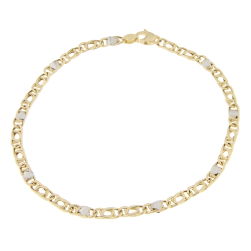Men&#39;s Bracelet in Yellow and White Gold GL100059