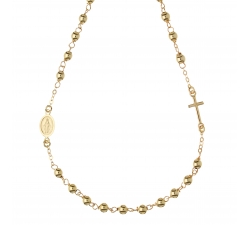 Unisex Rosary Necklace Yellow Gold GL101375