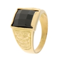 Men&#39;s Ring in White Yellow Gold GL101377