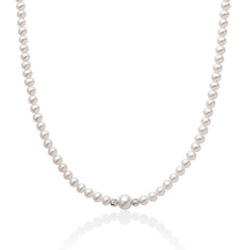 Miluna Women&#39;s Necklace Pearls PCL6316