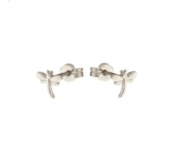 Dragonfly Child Earrings White Gold 803321728715